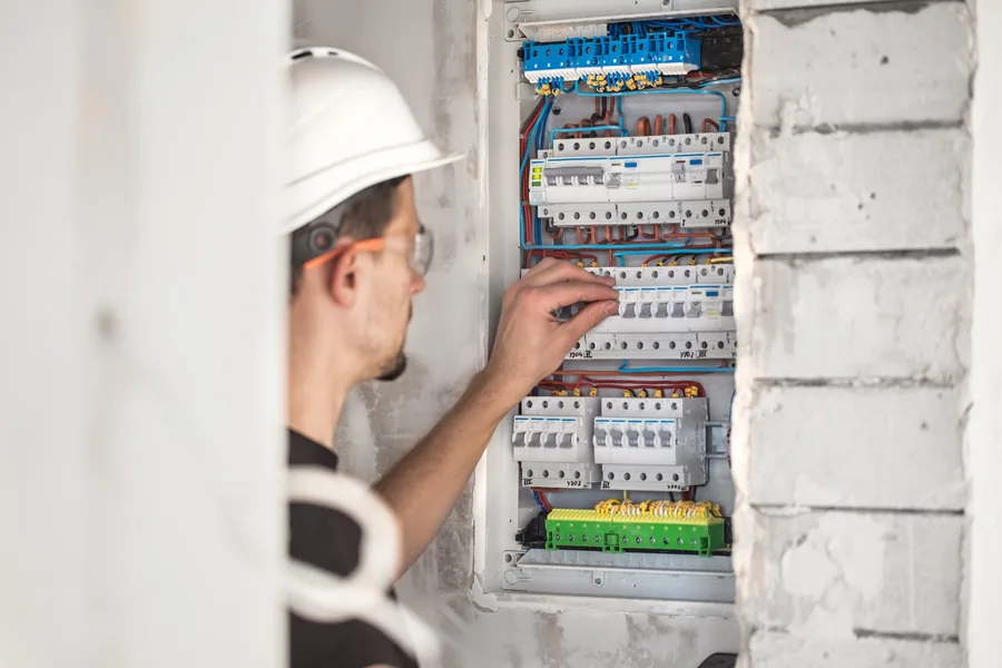 Cuadro eléctrico averiado en vivienda